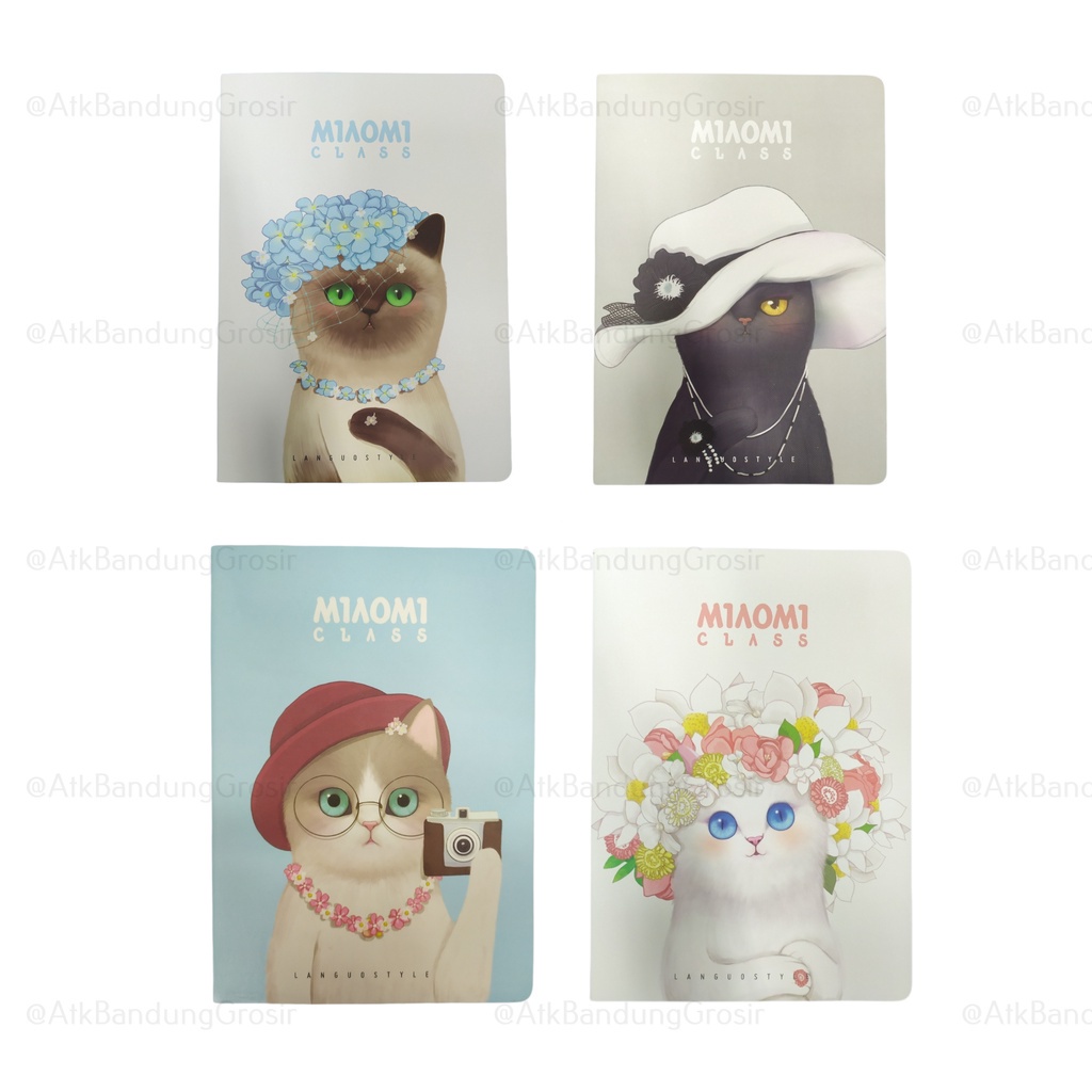 

Buku Tulis Notebook Impor Languo LG-20753 Miaomi Class Ukuran Boxy B5 – Satuan