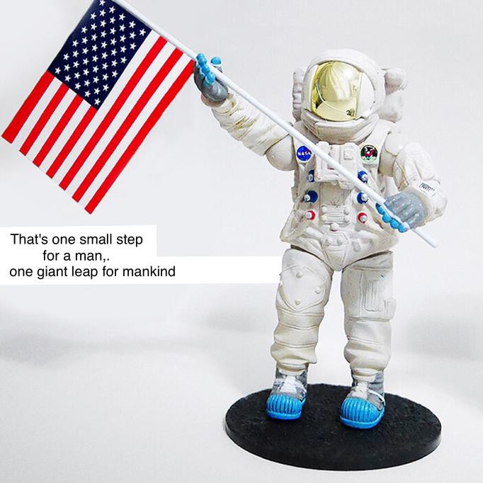 small astronaut figure