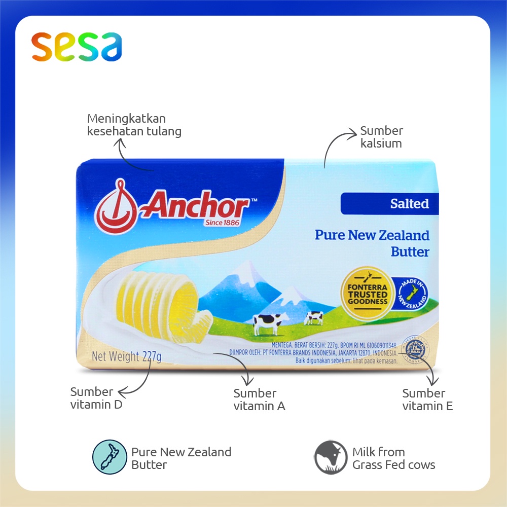 Anchor Salted Butter 227g