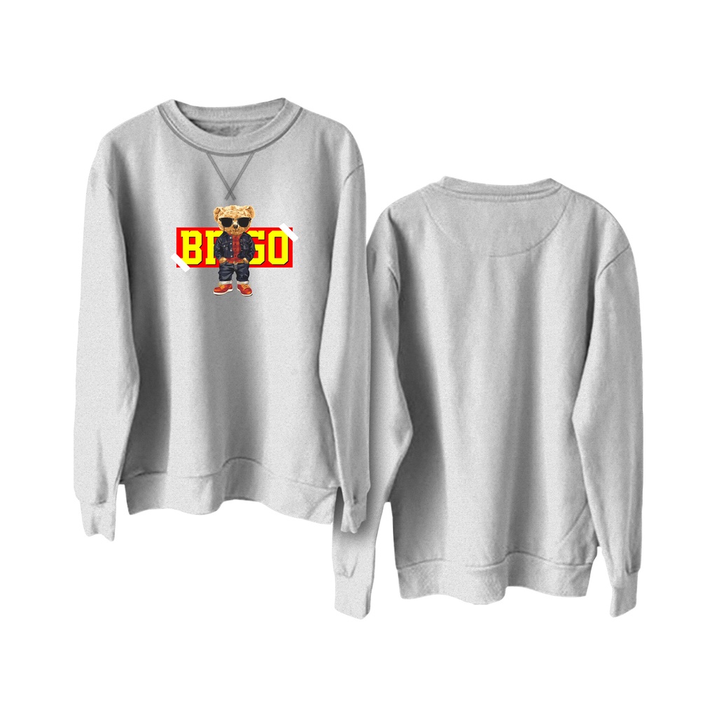 Sweater Crewneck BRIGO Sablon DTF Fleece Cotton || BRIGO Basic Sweatshirt I am Ready M-XXL (Pria &amp; Wanita) Free stiker&amp;Gantungan Kunci