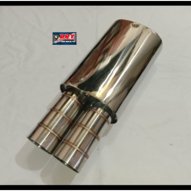 KNALPOT MOBIL HKS DOUBLE SEBRING ARGON FULL STENLESS UNIVERSAL MUFFLER