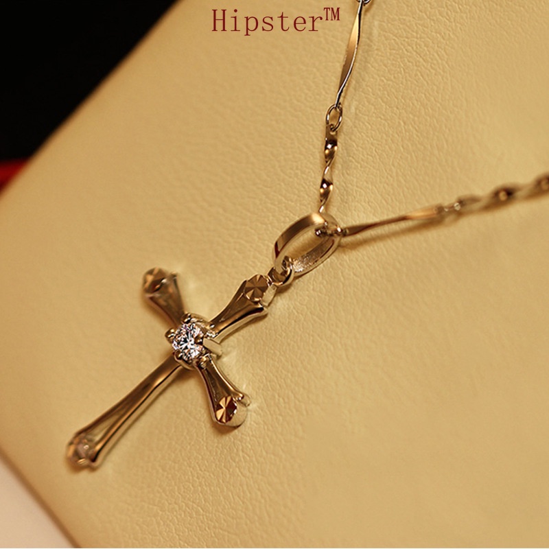 Hot Selling Fashion Trend Diamond Cross Pendant Necklace