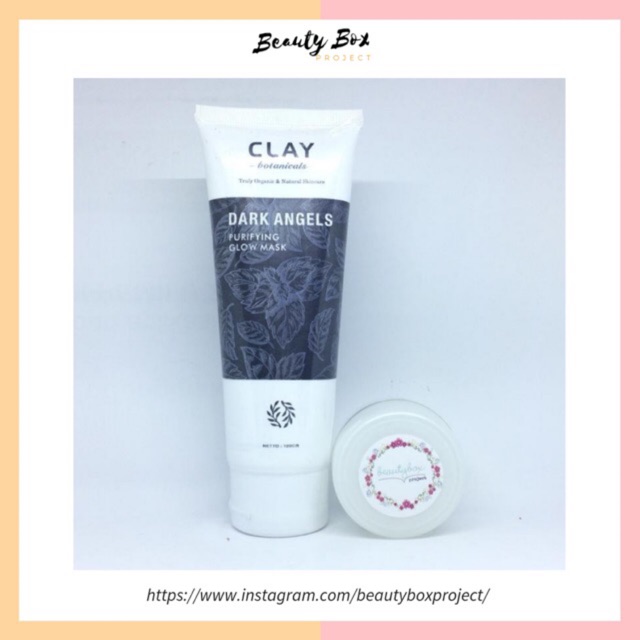 BEAULICIOUS CLAY DARK ANGELS PURIFYING GLOW MASK | CLAY BOTANICALS DARK ANGEL MASK
