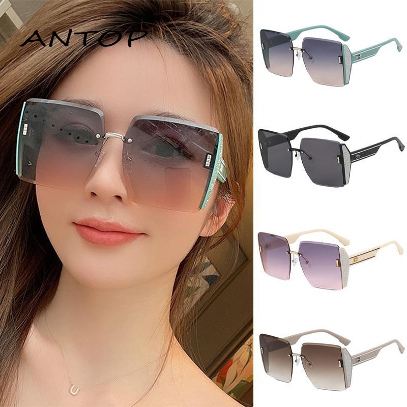 Rimless Premium Sunglasses Kacamata Wanita Perlindungan UV Musim Panas Kacamata Nagita