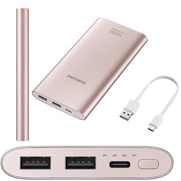 Power Bank Samsung 10000 mAh Kabel Type-C Original Dual Port USB Cable