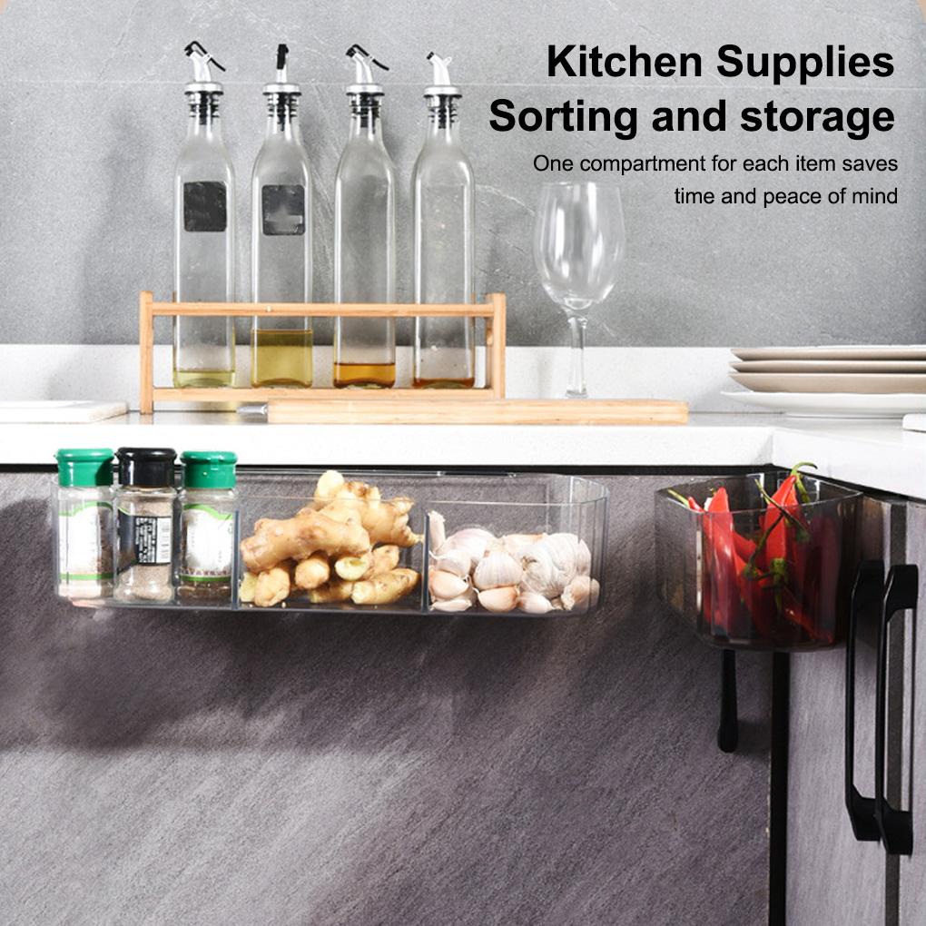 Rak Penyimpanan Bumbu Dapur Transparan Dapat Digunakan Kembali Untuk Pintu Kabinet (house2020)