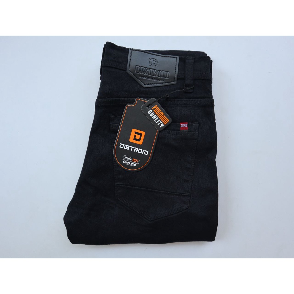 Celana Soft Jeans Panjang Pria Slimfit Snow