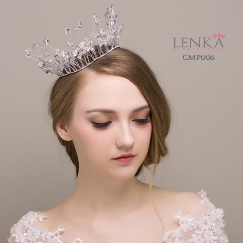 [SIAP KIRIM] MAHKOTA TIARA PENGANTIN PERNIKAHAN PESTA WEDDING CROWN CMP006