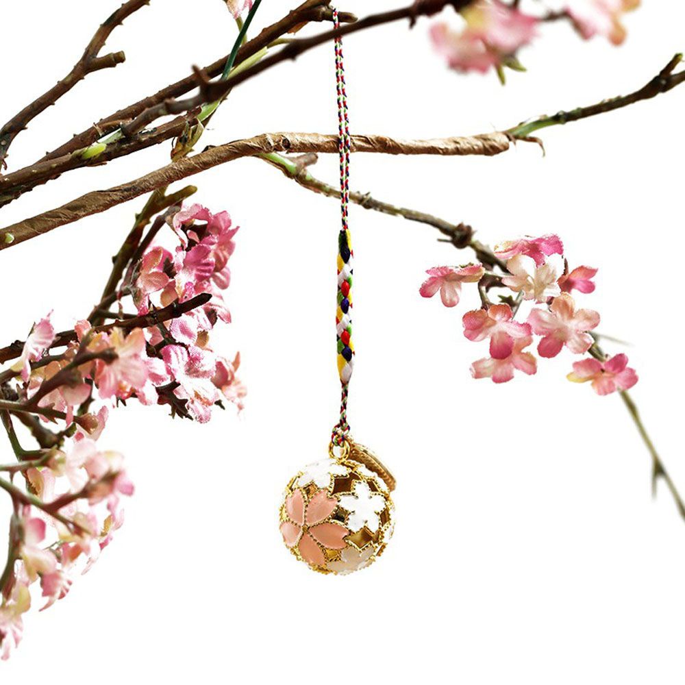 Needway  Japanese Keychain Cherry Blossoms Key ring Accessories Bring Good Luck Gift Charm Fashion Guardian Bell Jewelry/Multicolor