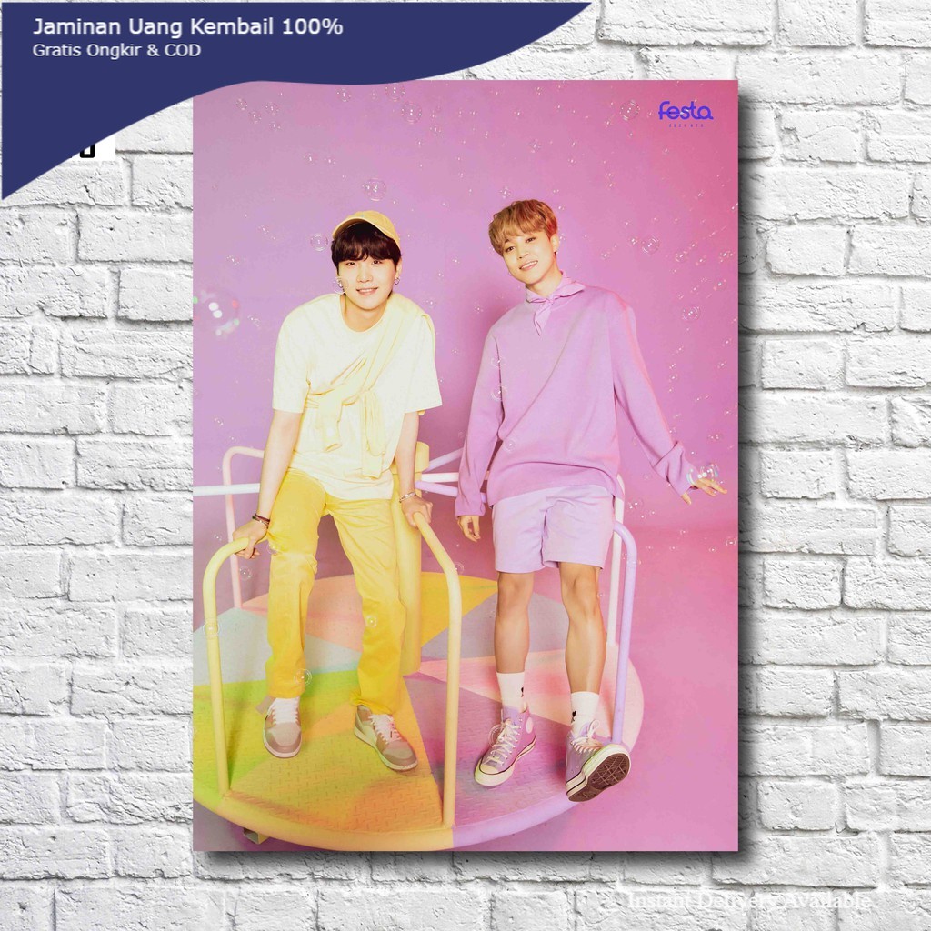 Poster Dinding BTS Suga Jimin Festa 2021  A3+ BTS609