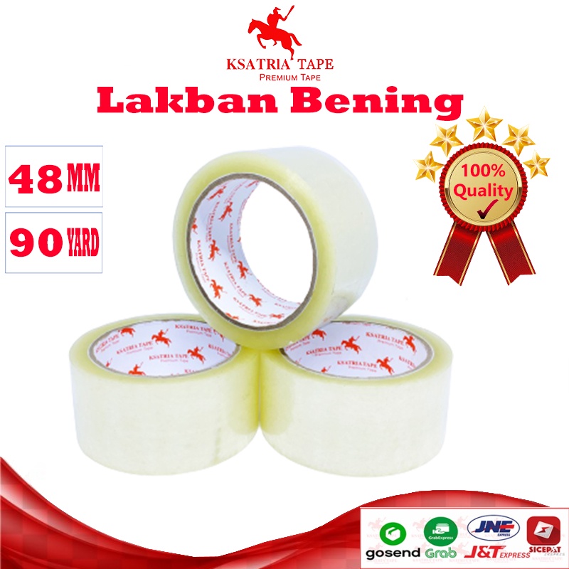 

[TERMURAH] Lakban OPP Tape / Lakban Bening Dunia Packing 90 Yard -COD