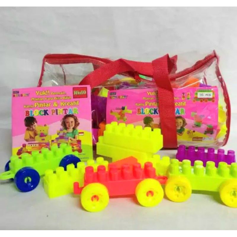 Mainan edukasi anak-Brick lego kreatif block 168pc/mainan blok lego besar