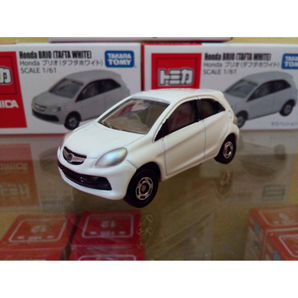 Tomica Diecast Miniatur Mobil Honda BRIO-TAFTA WHITE Diecast Mobil Takara Tomy Reguler Harga Murah