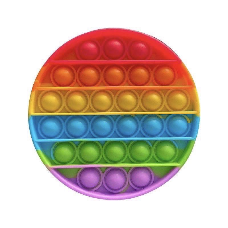 Pop It Rainbow Unicorn Fidget Toy Langka Murah Berkualitas Unik Mainan Edukasi Edukatif Free Gundu-bulat