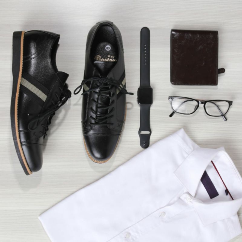 sepatu kerja casual kulit asli sepatu pantofel casual santai sepatu formal sepatu kulit asli