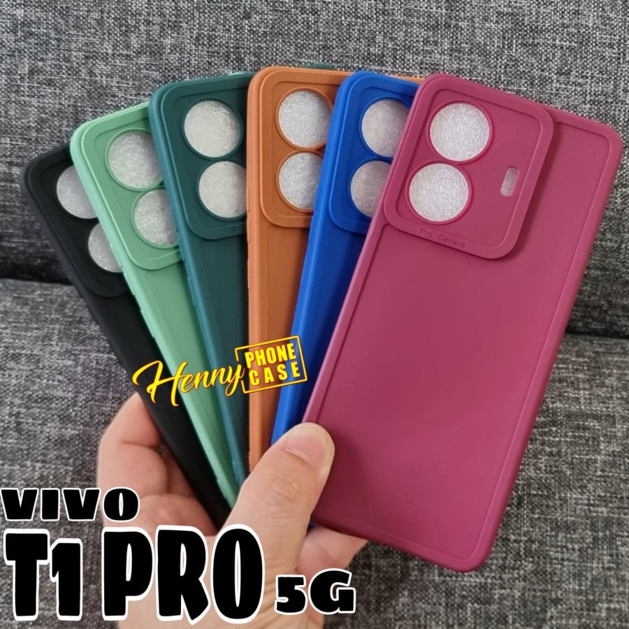 VIVO T1 PRO 5G Y12S Y12S 2021 CASE SOFTCASE COLOUR PRO TPU CAMERA SOFT SILIKON KARET BIG PROTECTION CAMERA CASING PELINDUNG KAMERA VIVO Y12S 2021