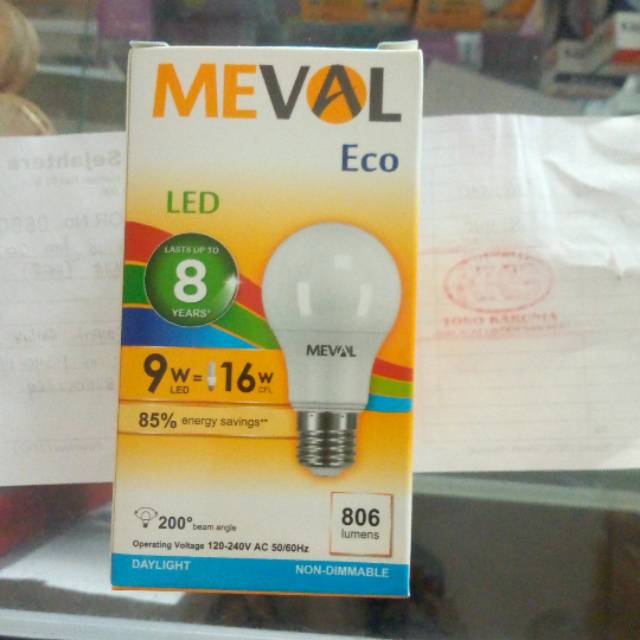 Led Meval Eco Putih 9 W