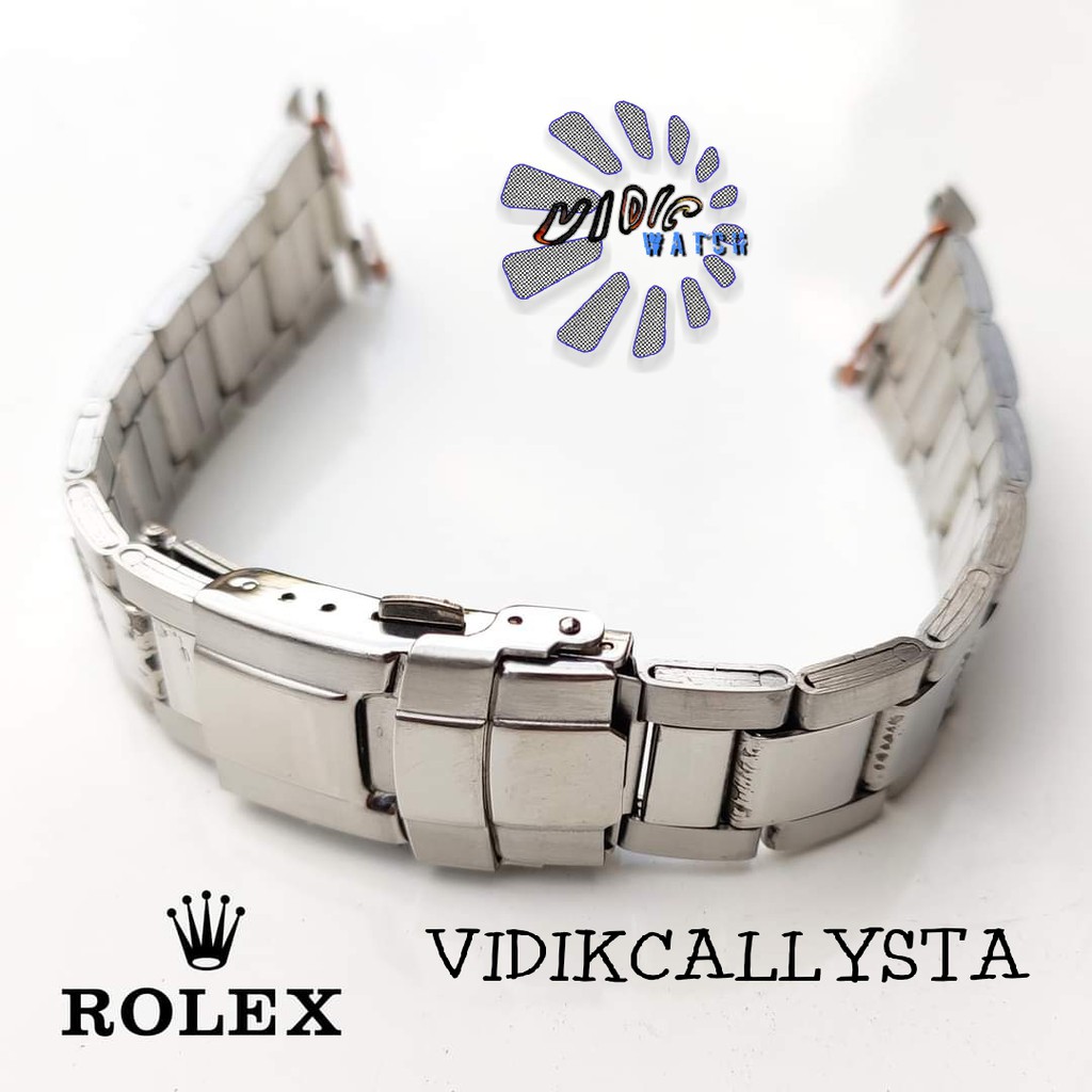 20mm Rolex Daytona Strap watch Band Silver Tali Rolex Daytona 20 MM