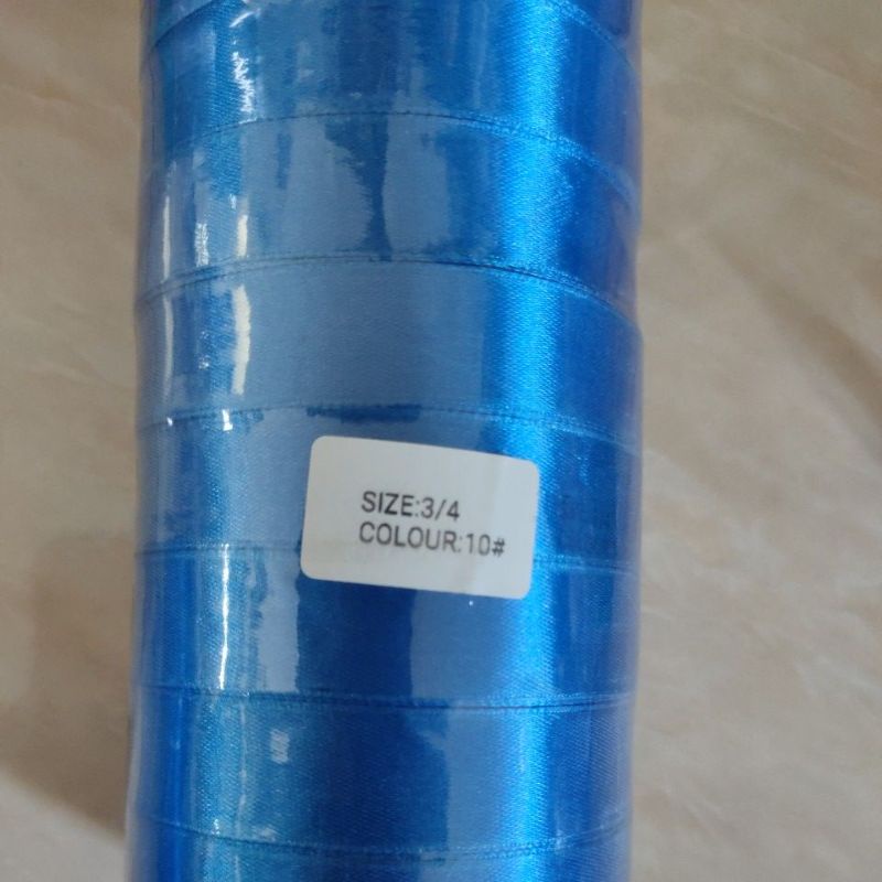 Pita Satin 3/4&quot; per roll blue series, Pita Satin 2cm seri biru