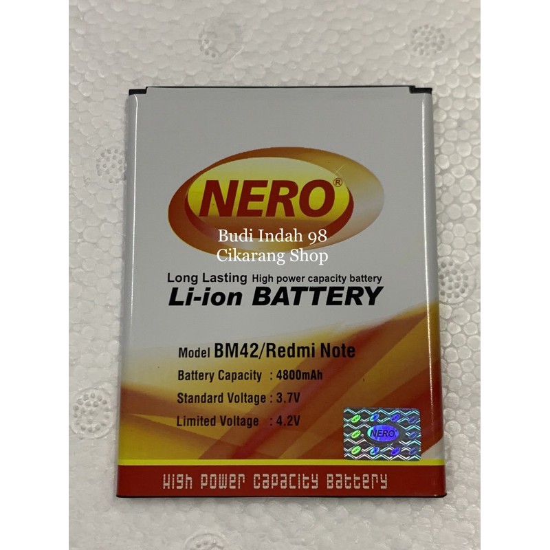 BATERAI XIAOMI REDMI NOTE 1 BATERAI DOUBLE POWER BM42 / BM 42