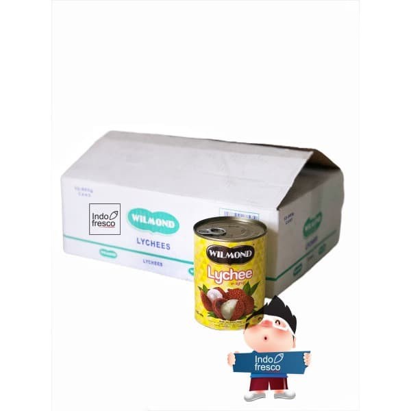 

SIRUP- WILMOND LYCHEE IN SYRUP CANNED- MINUMAN BUAH LECI KALENG 565G -SIRUP.