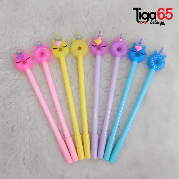 365 Pulpen Gel #40685 Fancy 3D Rubber Ball point / Ballpen Imut Lucu Korea