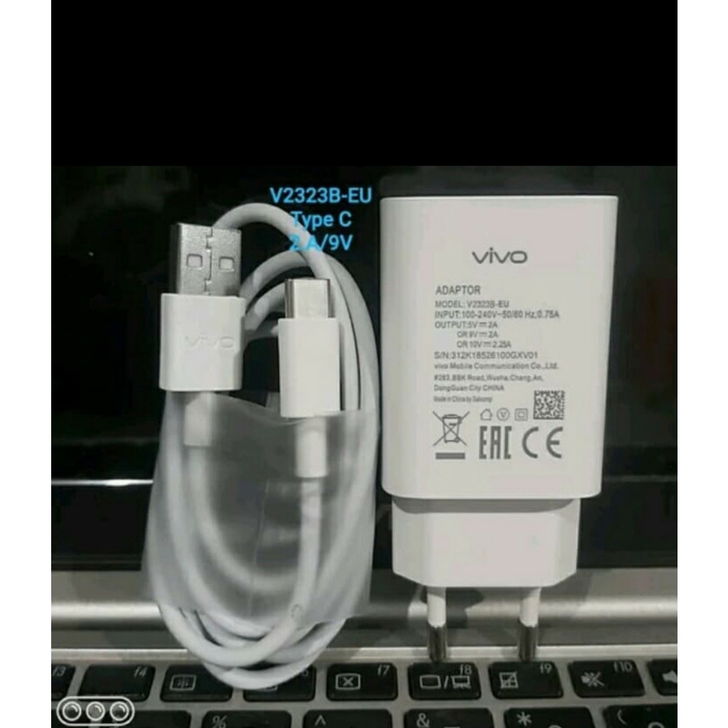 CHARGER VIVO Y30 y30i Y50 S1 Pro Original Asli Carger Adapto r AdapterFAST CHARGING USB TYPE C ORIGINAL 2.A/9V 100% ORI Casan Cas Hp Cepat Penuh Ori Carger Hp Pengisian Cepat Kabel Charger Vivo Tipe C Ori Samsung Oppo Xiaomi Asus Lenovo Realme LG Sony