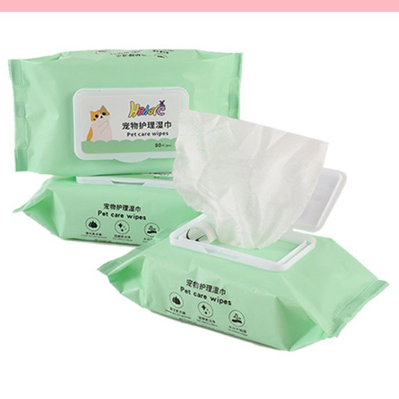 Tissue basah kucing anjing pet wipes 80 pcs tisu basah mata telinga badan kaki paw pet hewan