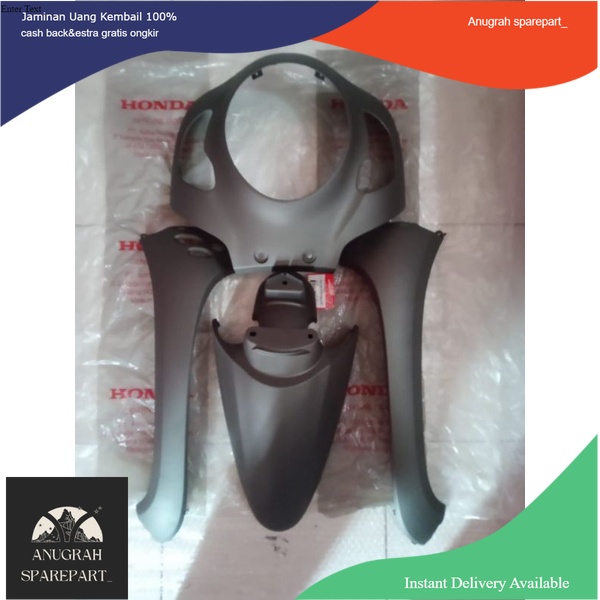 Paketan cover body kap depan tameng+sayap kanan kiri+spakbor scoopy 2020-2021 k2f new warna matte br