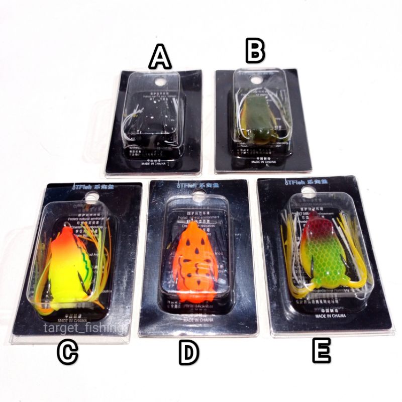 Umpan Casting Toman Soft Frog 4cm 6gr / 5cm 10gr - Umpan Casting Gabus Softfrog Skirt