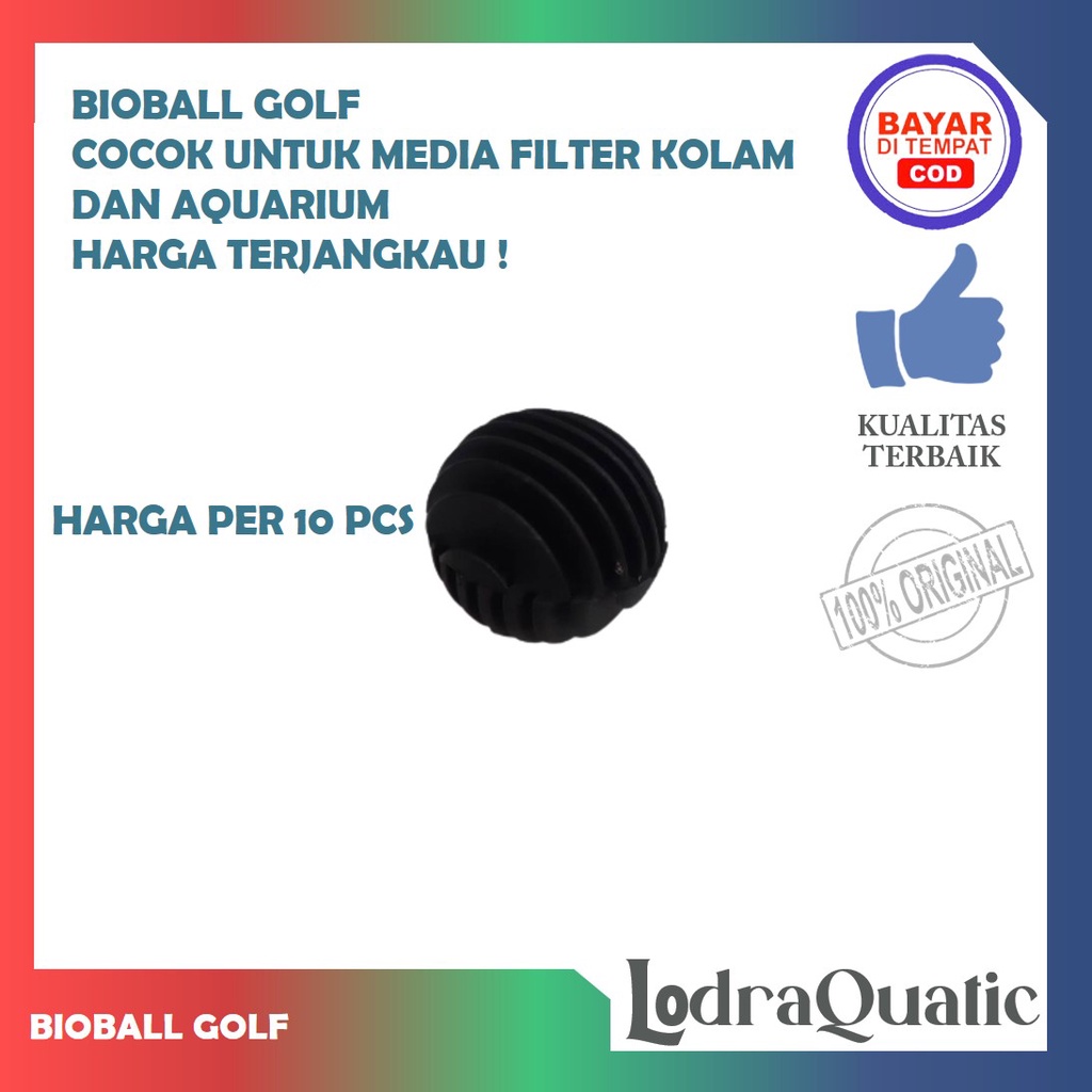 PROMO ! BIO BALL GOLF PER 10 PCS MEDIA FILTER KOLAM MEDIA FILTER AQUARIUM RUMAH BAKTERI FILTER KOLAM KOI BIOBALL MEDIA FILTER KOLAM FILTER AQUARIUM FILTER BIOLOGIS AQUARIUM FILTER BIOLOGIS KOLAM