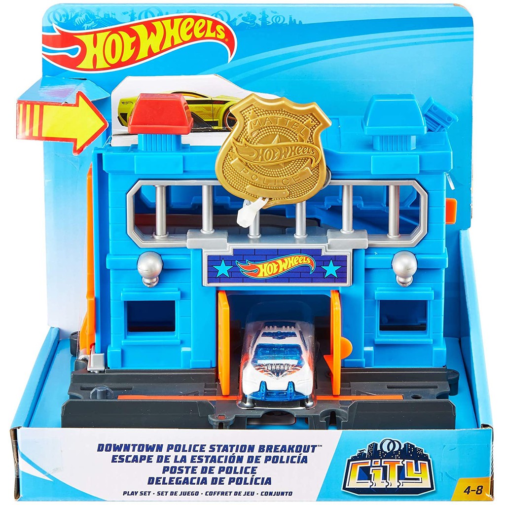 Jual HOT WHEELS DOWNTOWN POLICE STATION 