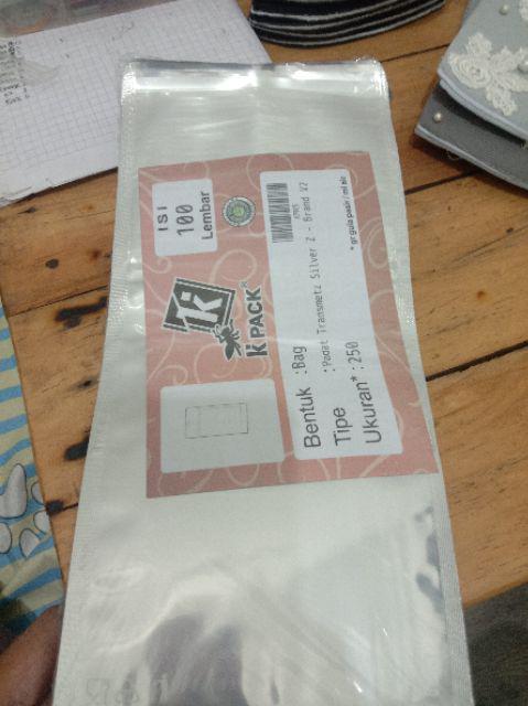 Plastik 250z Kemasan Kopi Snack Sachet Bag Kombinasi Foil Dan Bening 250g