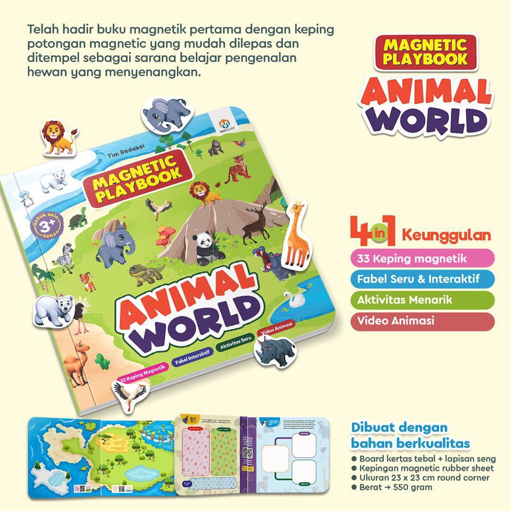 magnetic play book hewan