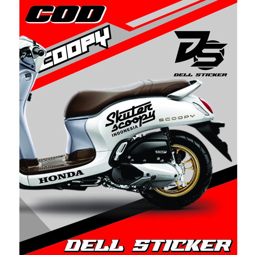Cutting Sticker Striping Skuter Scoopy SCOOPY 2017-2021/ SCOOPY