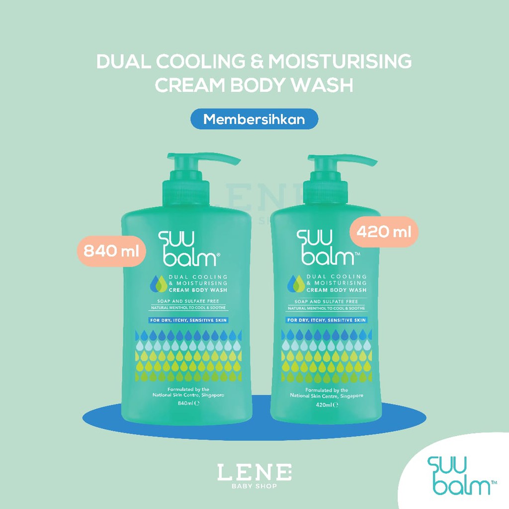 Suu Balm Dual Cooling &amp; Moisturising Cream Body Wash 420 / 840 ml