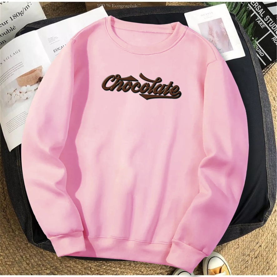 Sweater wanita oversize CHOCOLATE sweter cewek trend kekinian