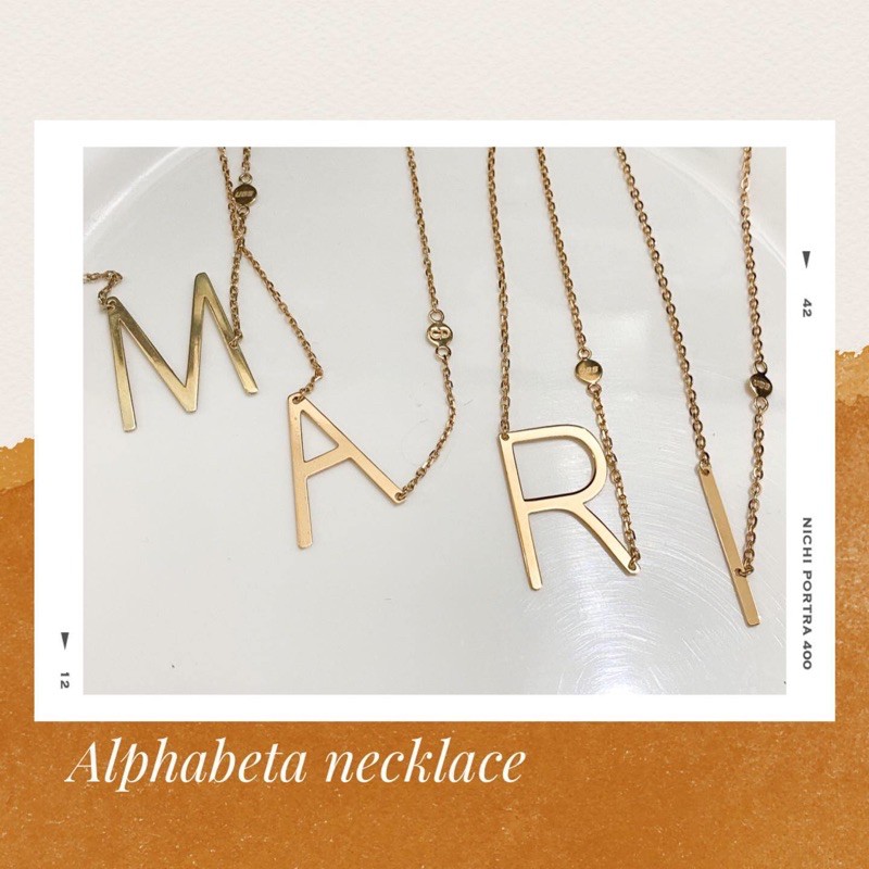 Kalung Huruf Carendelano (A-M)
