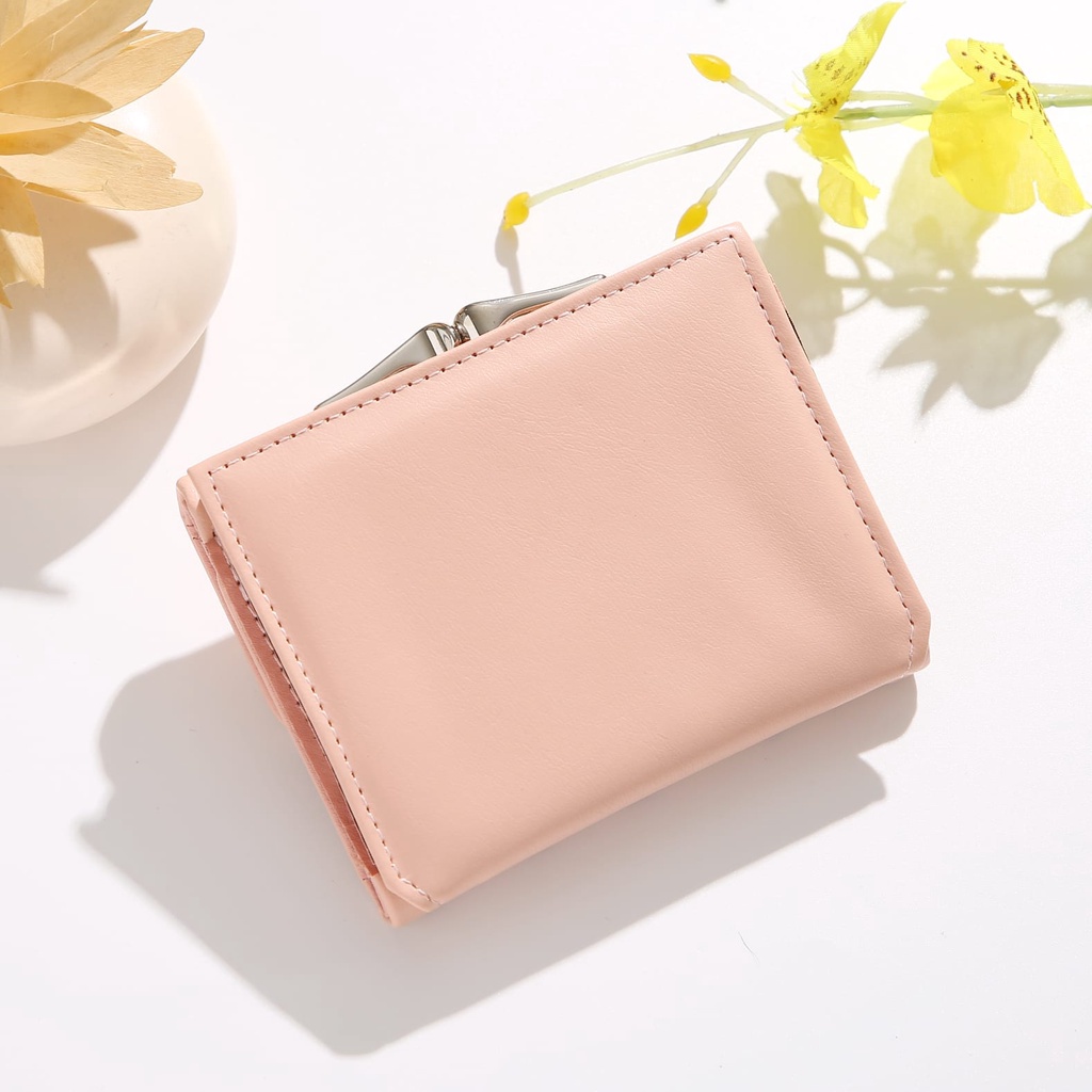 ♥TMALL88♥ Dompet Lipat Mini Wanita Motif Flower Cute Fashion Korean Import