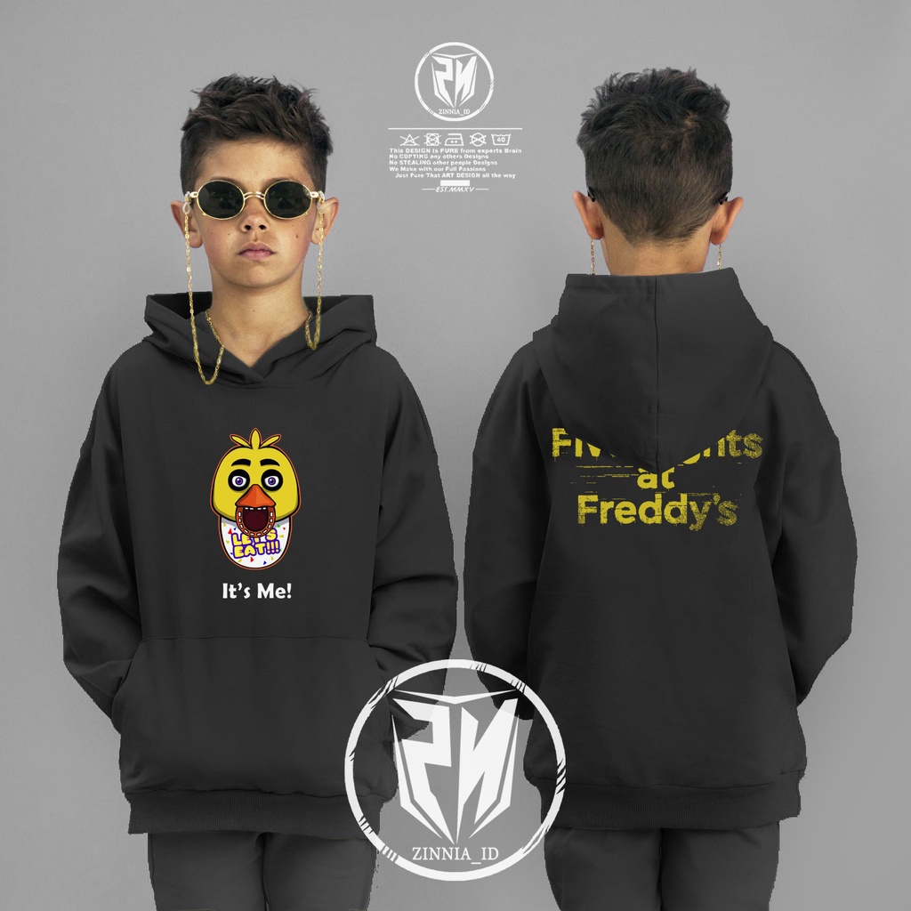 JAKET HOODIE ANAK Five Nights at Freddy's Security Breach ( FNAF ) Nightmare Chica