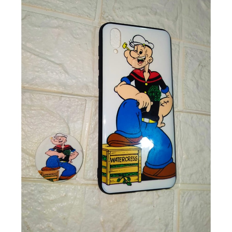 CASE HANDPHONE VIVO V11 MOTIF MICKEY TOM HULK POPAYE SUPER MARIO REALPICT