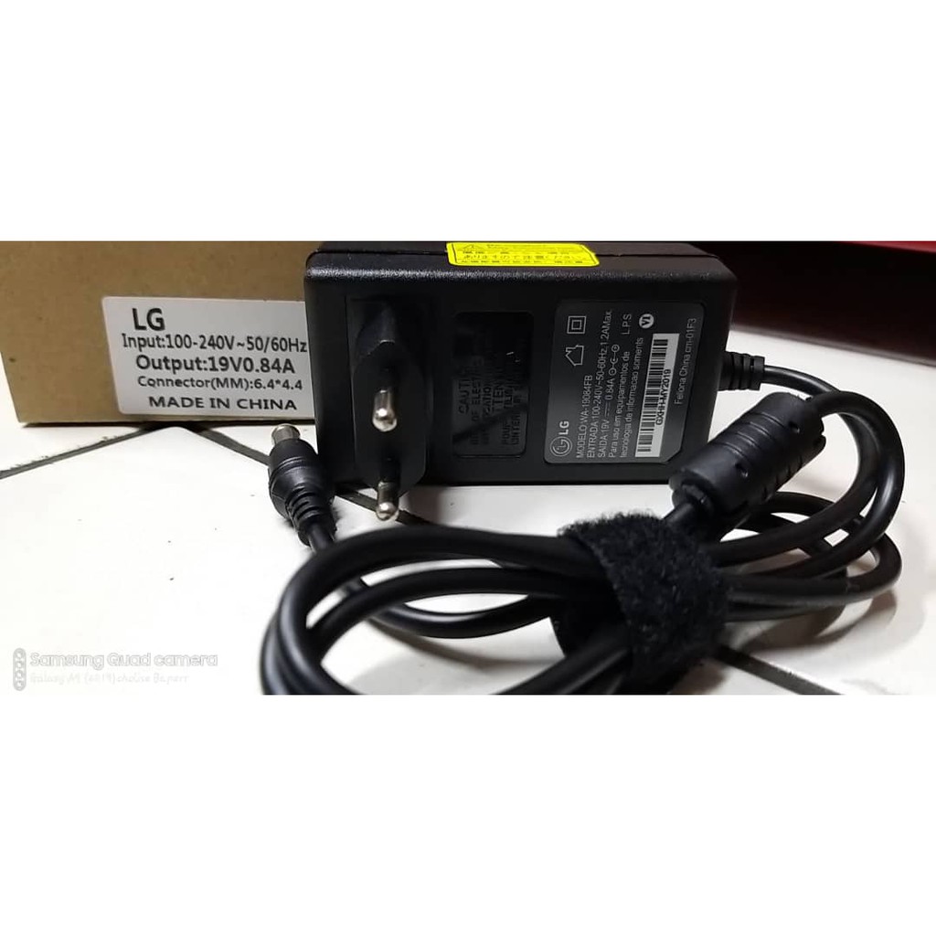 Adaptor TV Monitor LG Original 19V 0.84A Model Nyatu