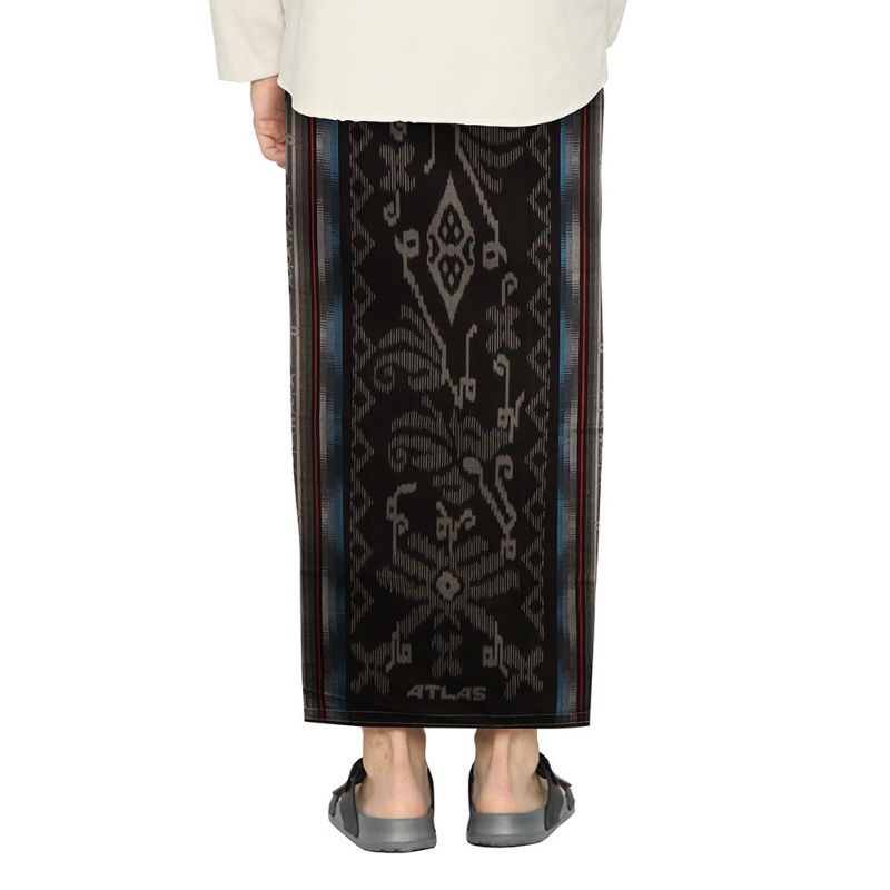 Sarung ATLAS Super Premium 955 Jacquard Kreasi Muscat Hitam