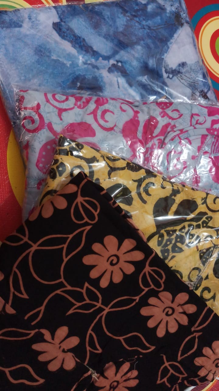 Gamis Batik Cap Batik Rayon Samitex Homedres Cantik Murah