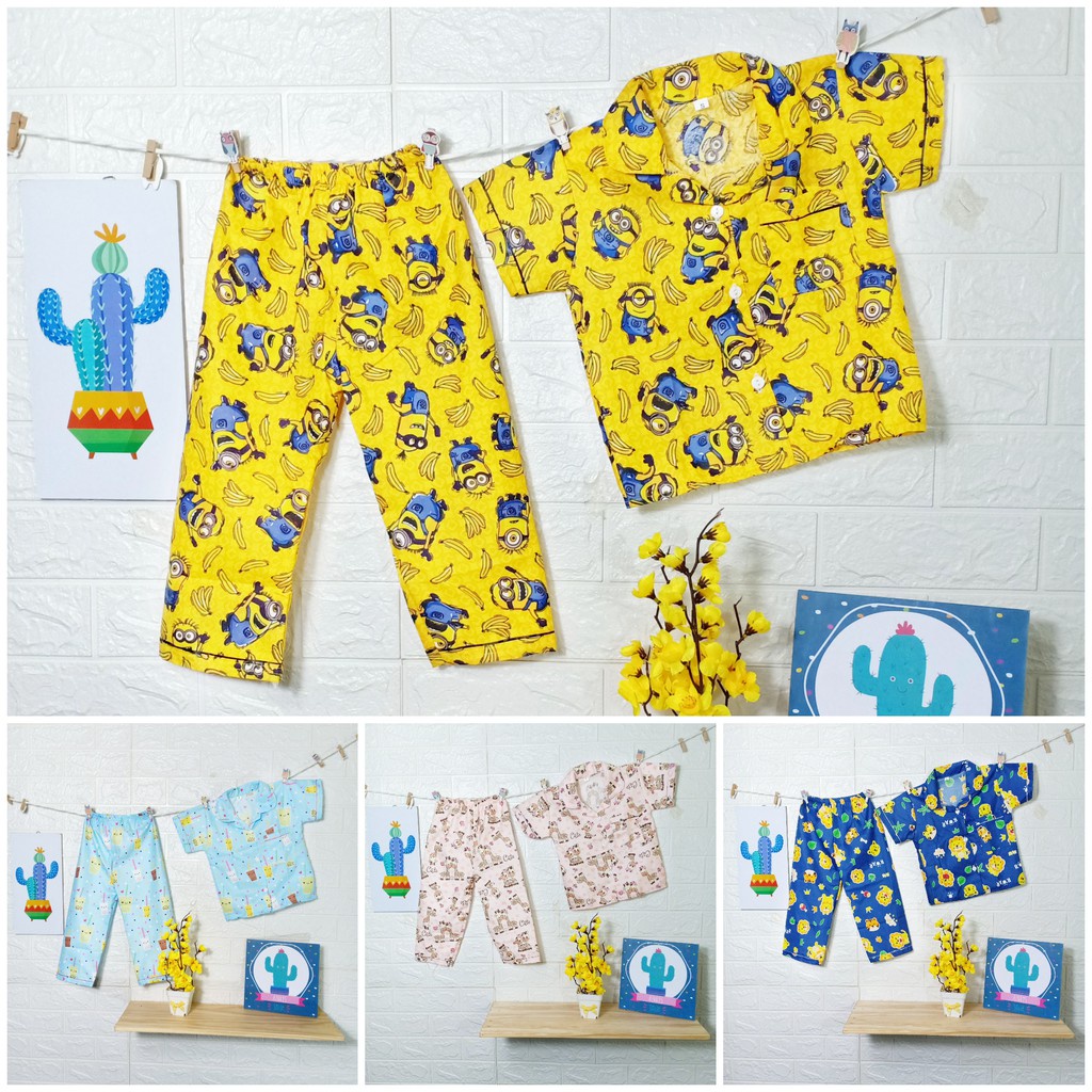 one set BAJU TIDUR/PIYAMA ANAK USIA 1-5THN