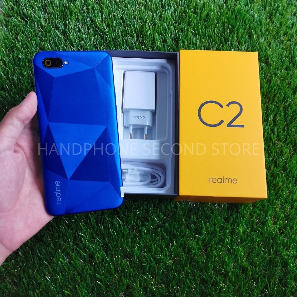 HANDPHONE HP REALME C2 3/32GB FULLSET SECOND SEKEN BEKAS MURAH-1