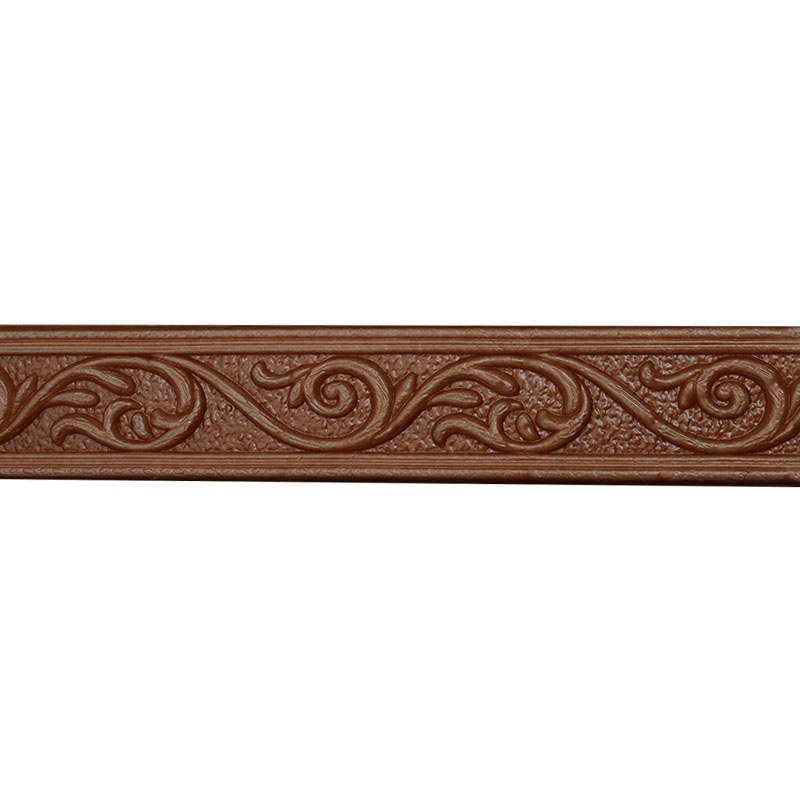 [COD]  List Wallpaper Dinding Stiker Border Wallfoam 3D Sticker Dekorasi Kamar Rumah Murah 2.3M-Cokelat