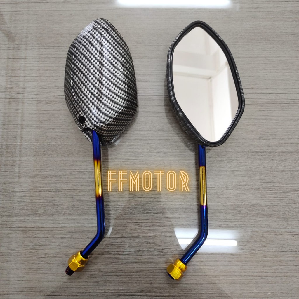 spion karbon beat vario 125 110 honda tangkai panjang twotone-2