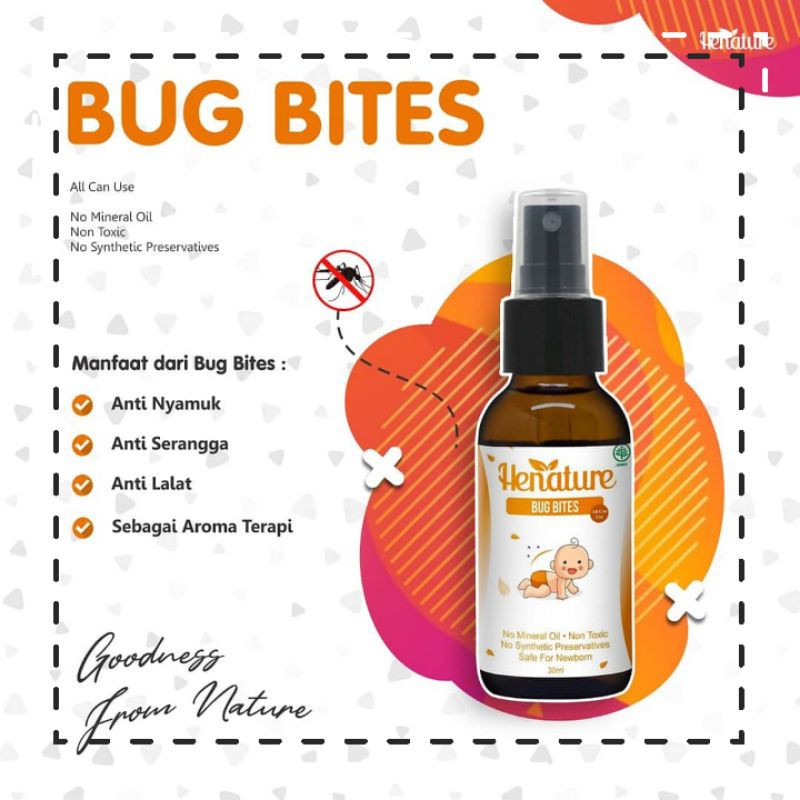 Henature Bug Bites ANTI NYAMUK ANDALAN
