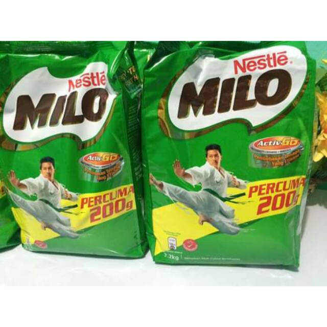 

MILO ORIGINAL MALAYSIA 2 KG FREE 200 Gr